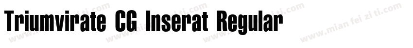Triumvirate CG Inserat Regular字体转换